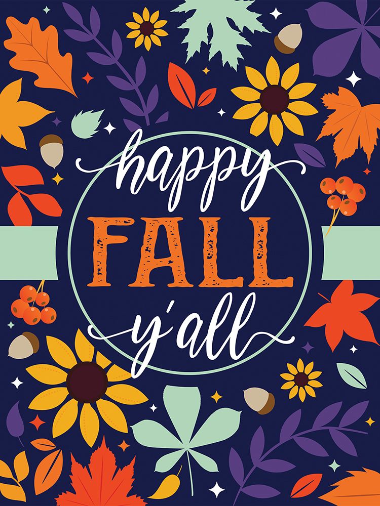 Navy Fall Floral