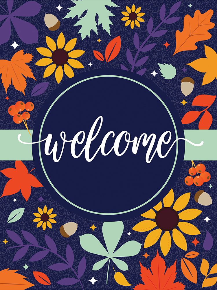 Navy Welcome Fall Floral