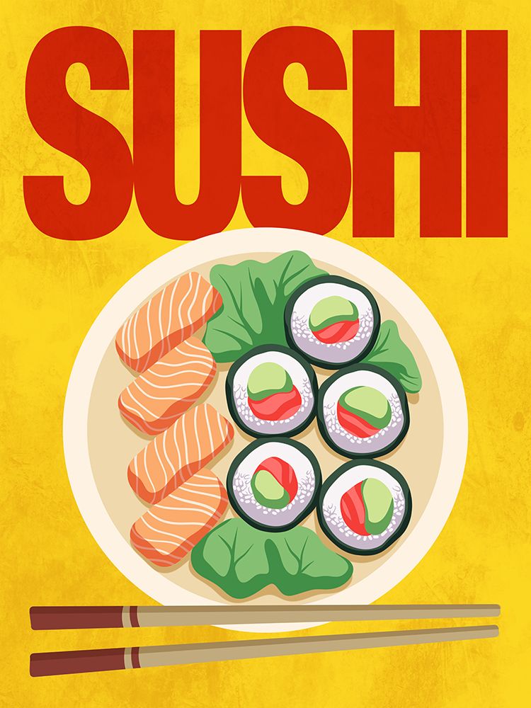Sushi And Chopsticks