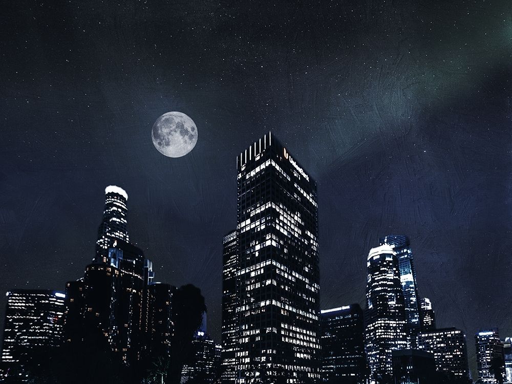 Moon Embraced Los Angeles