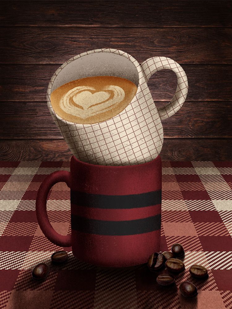 Stacked Cabin Mugs 2