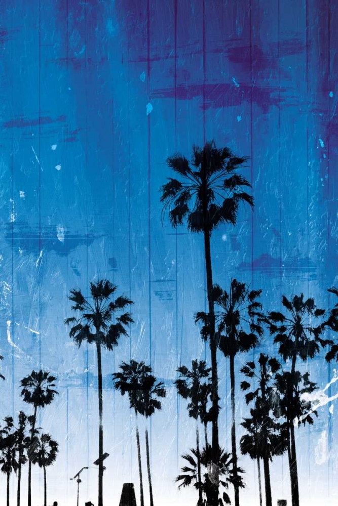Palm Peach Night Blue