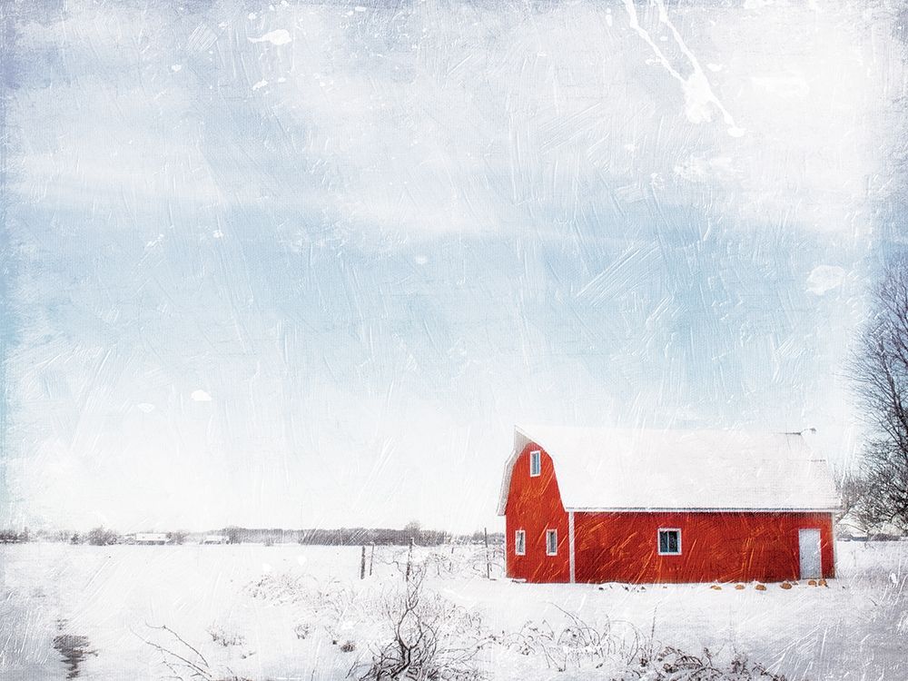 Barn In The Snow