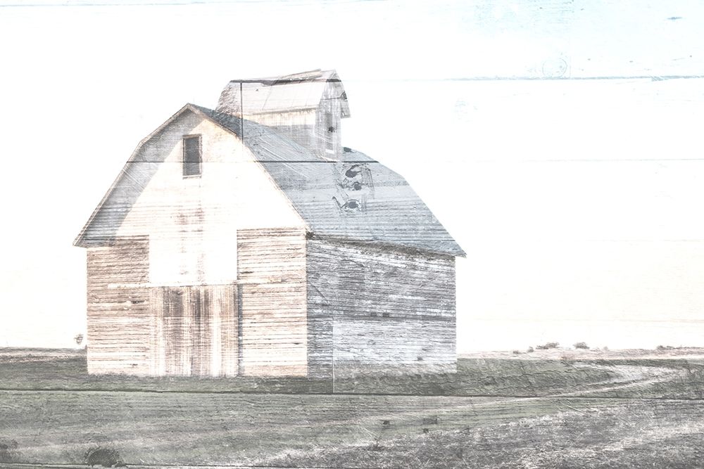 Sunset White Barn