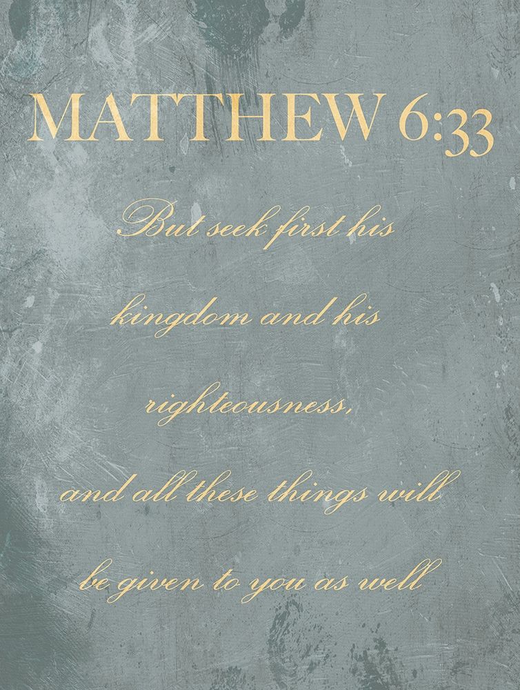 Matthew 6:33