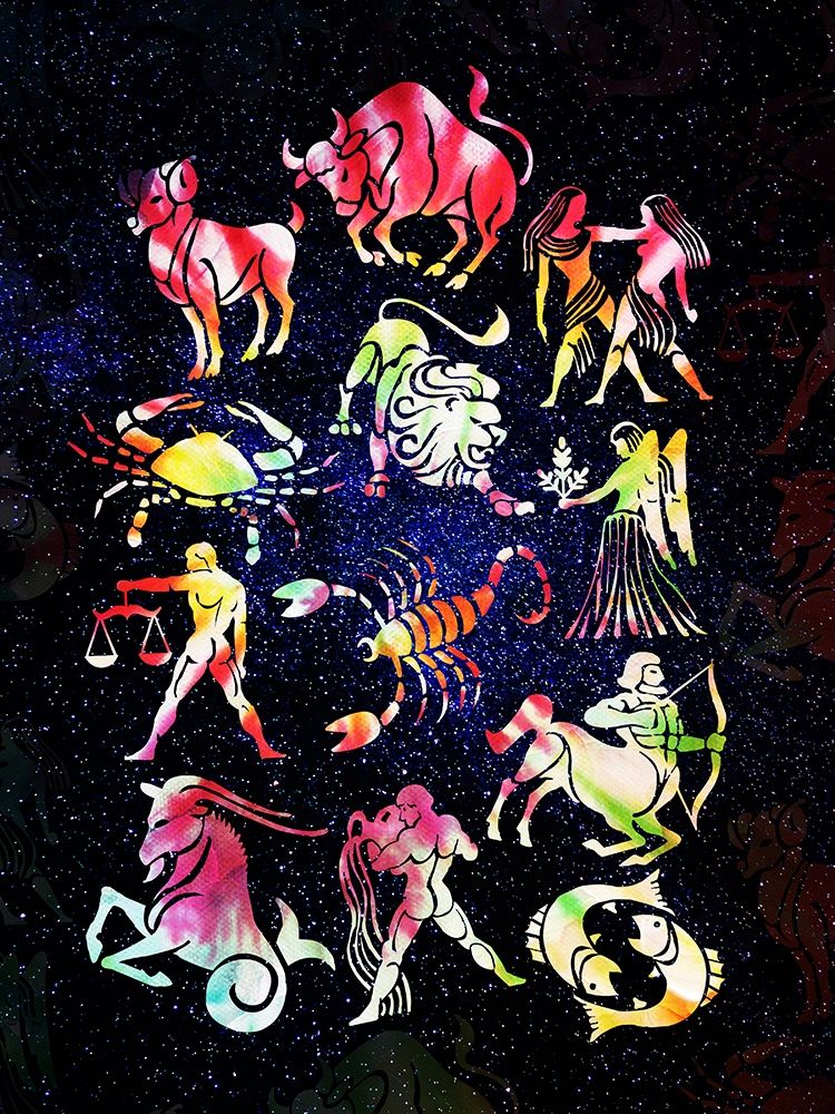 Zodiac Tie Dye Reverse