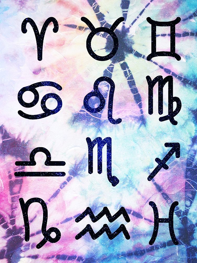 Symbol Zodiac Tie Dye
