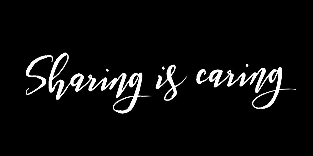 Sharing Is Caring Black