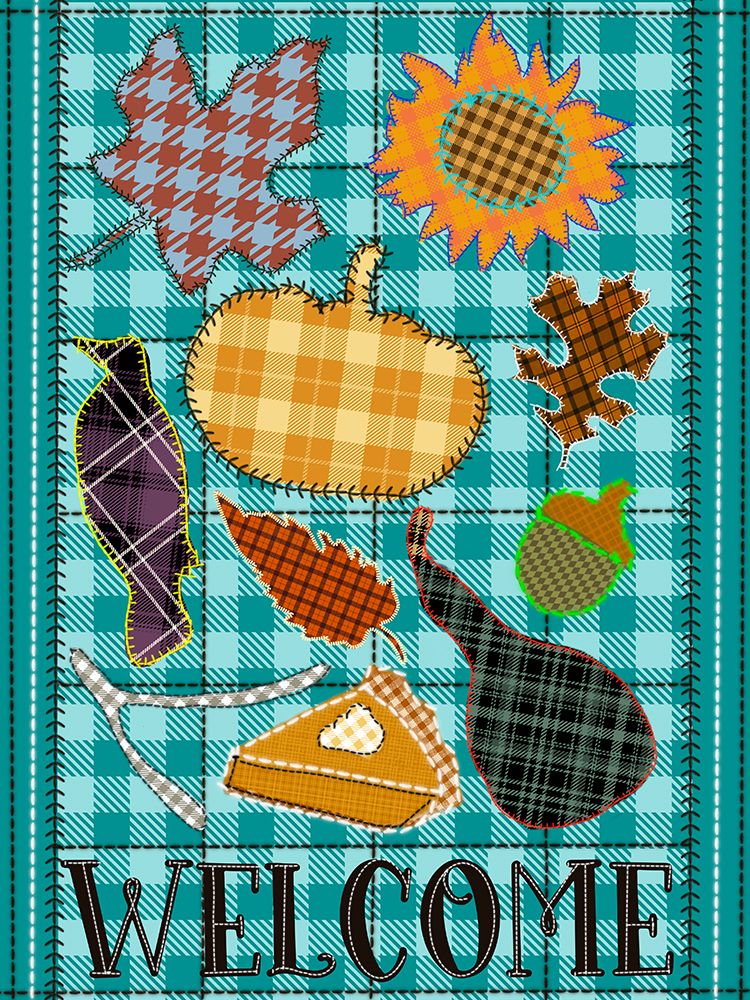 Plaid Welcome Stitches