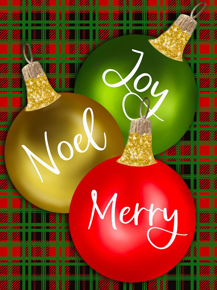 Ornaments Joy Noel Merry
