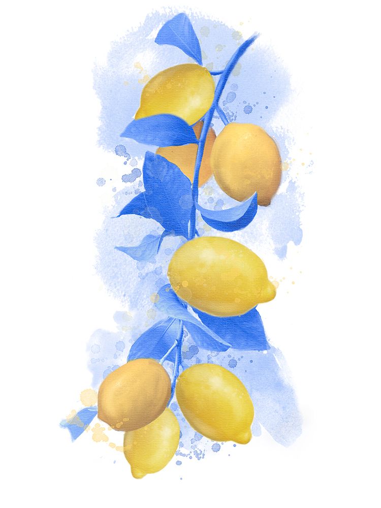 Providence Lemon Branch Blue Leaves