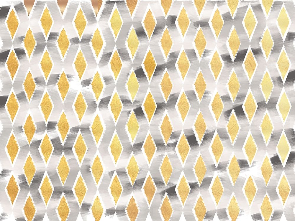 Gold And Grey Abstract