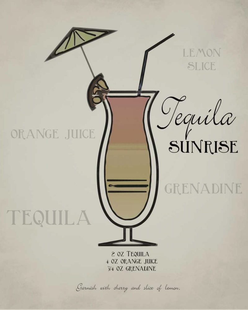 Tequila Sunrise layered