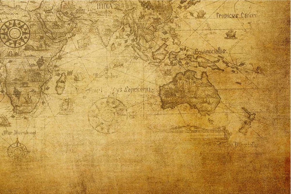 Vintage Map Indian Ocean