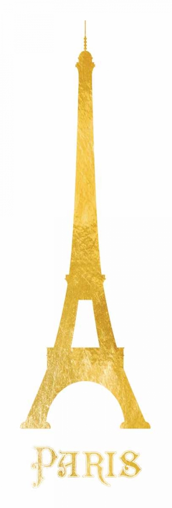 Gold Paris Silhouettes