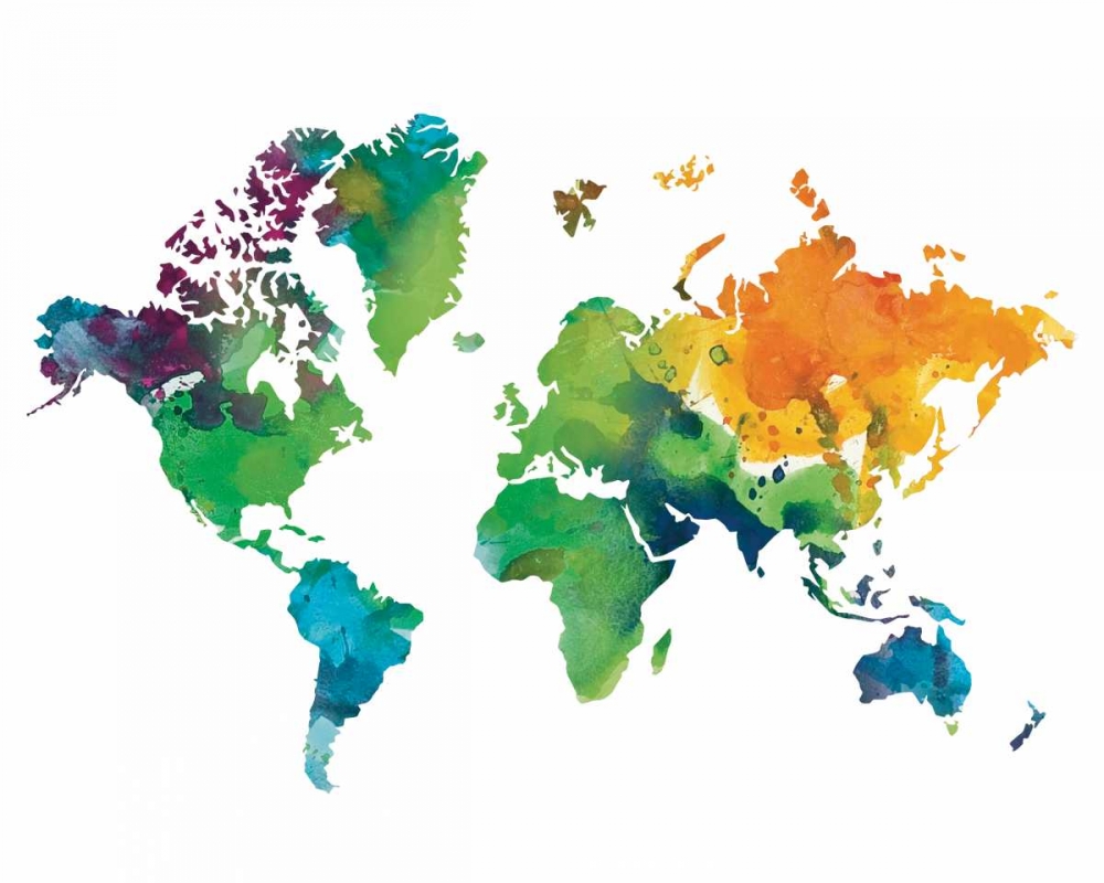 Watercolor Map