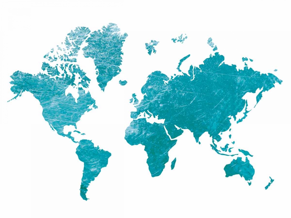 Blue Foil Map