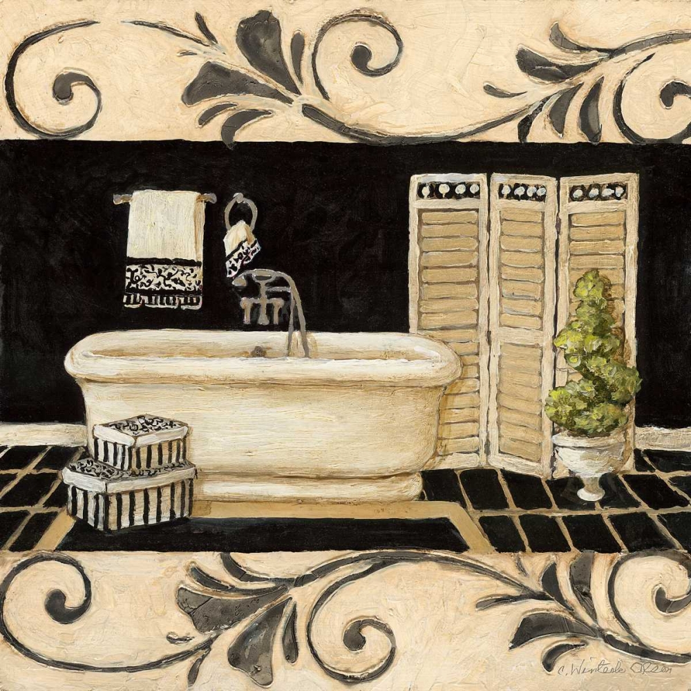 Ebony and Ivory Bath II