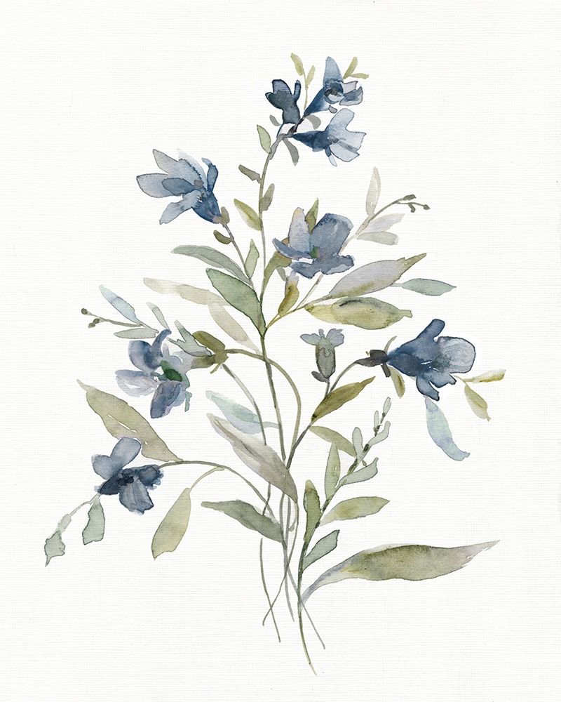 Linen Botanical Navy III