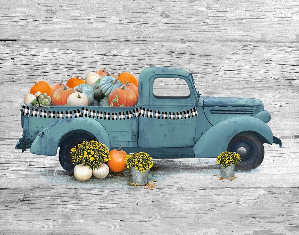 Harvest Blue Truck