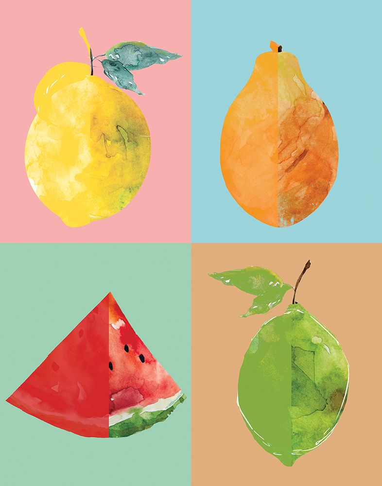 Happy Fruit Colorblock