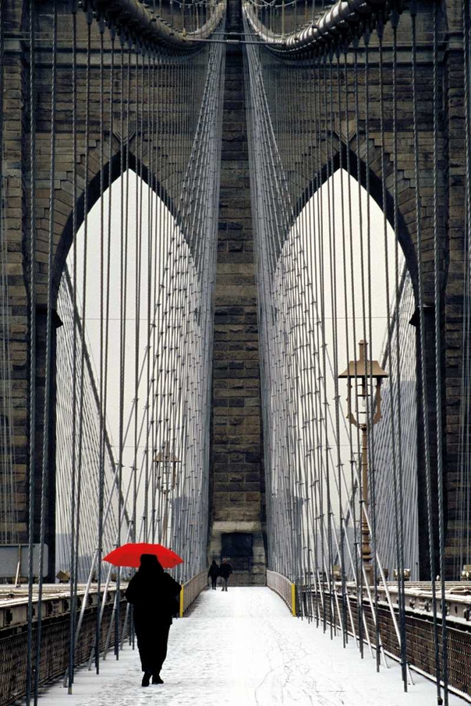 Brooklyn Bridge Meets Red
