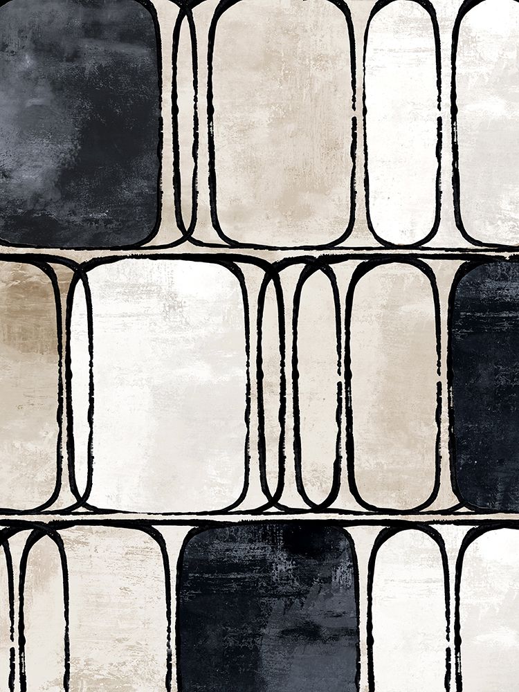 Monochrome Arches in Structured Harmony