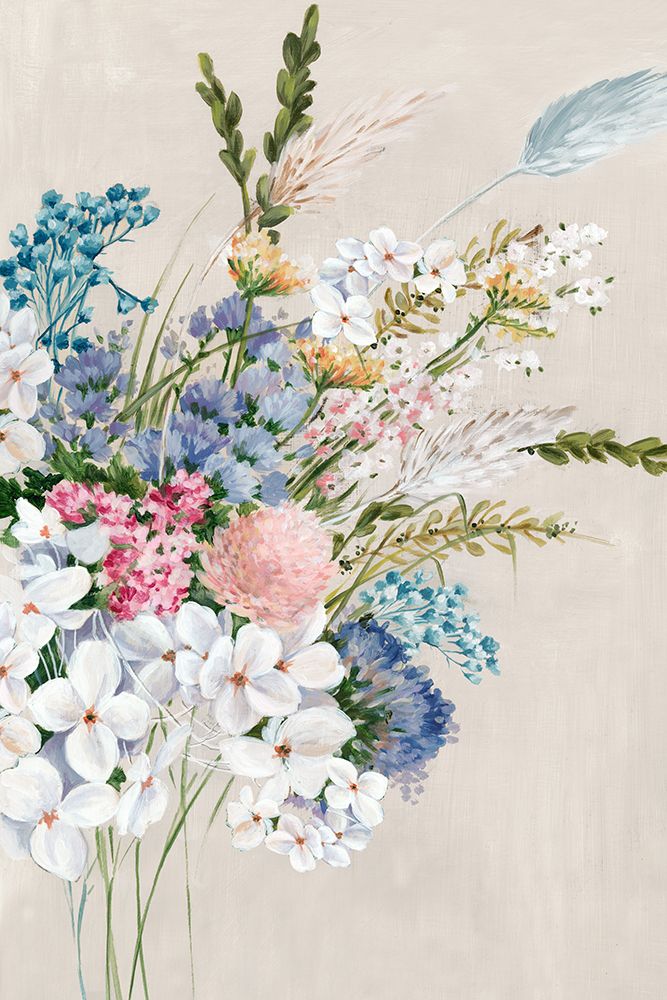 Spring Bouquet in Soft Pastel Tones