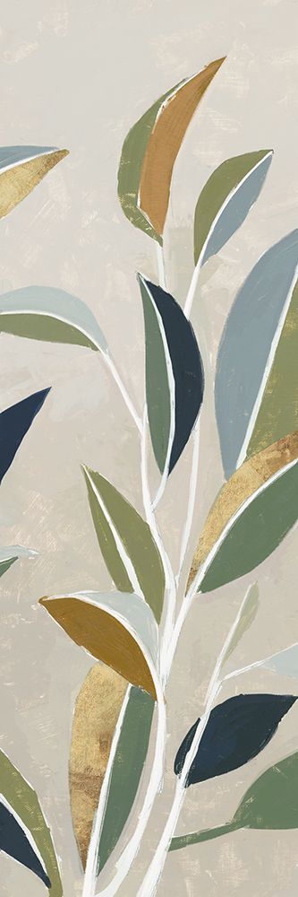 Golden Mosaic Leaves II