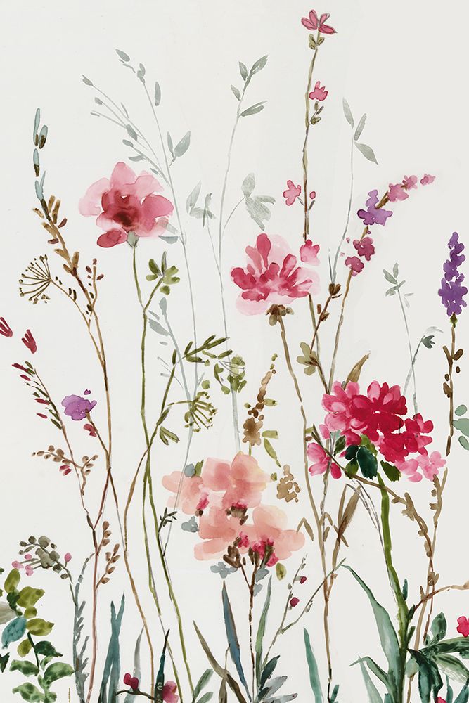 Pink Wild Flowers I