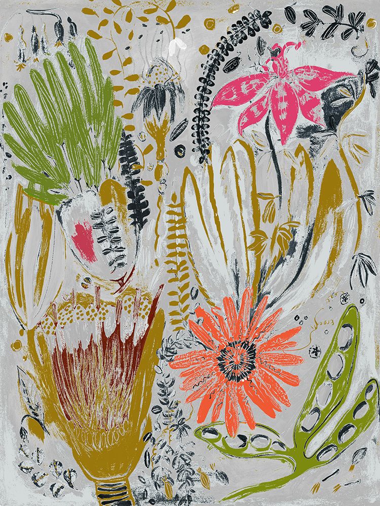 Tropical Blooms I