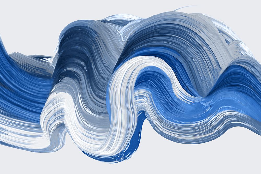 Blue Jewel Brush Strokes