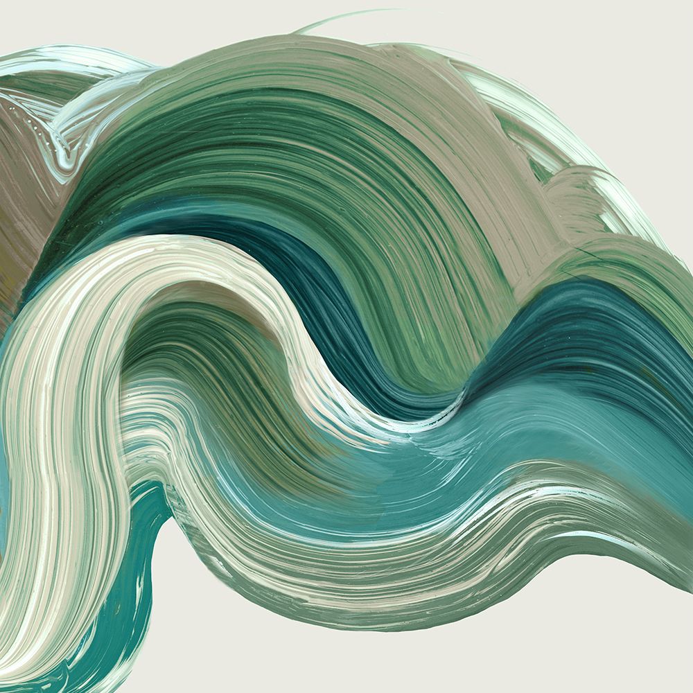 Green Jewel Bursh Strokes II