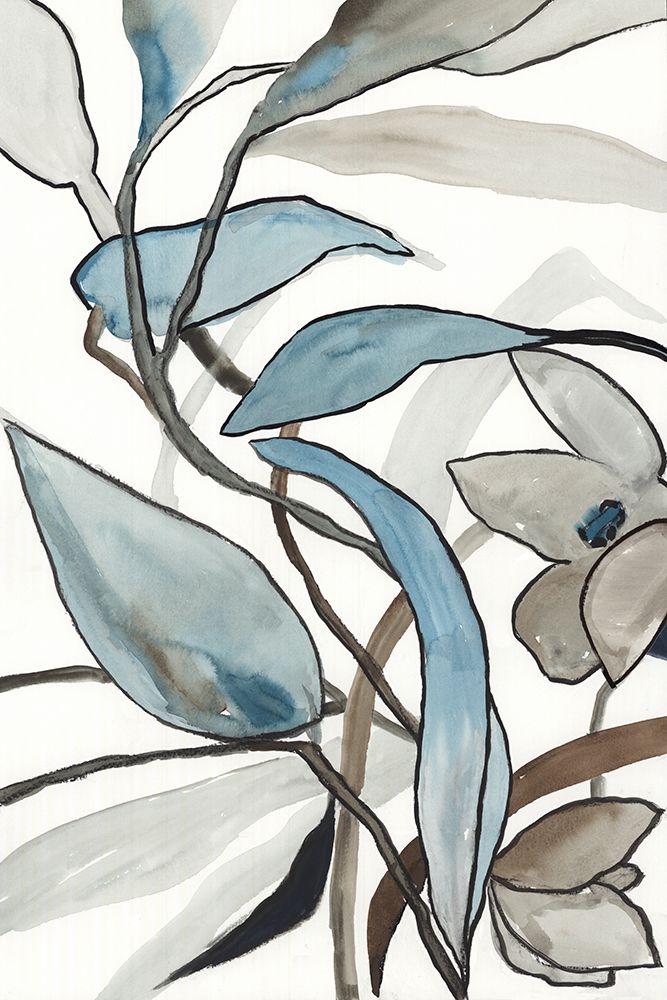 Blooming Blue Florals I