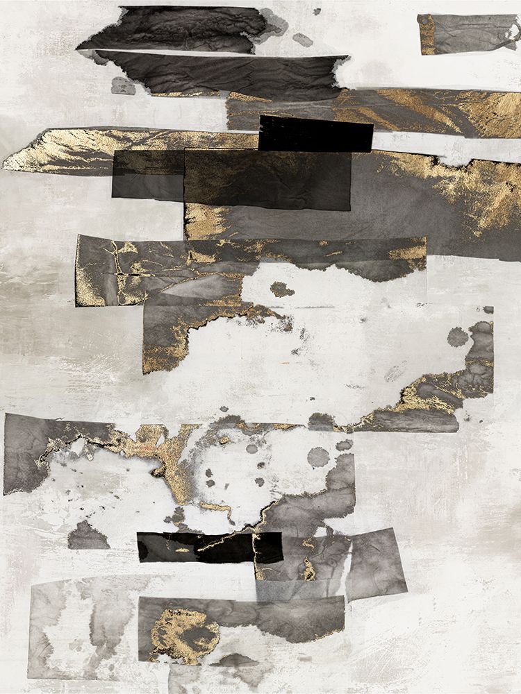 Gold and Black Ink I