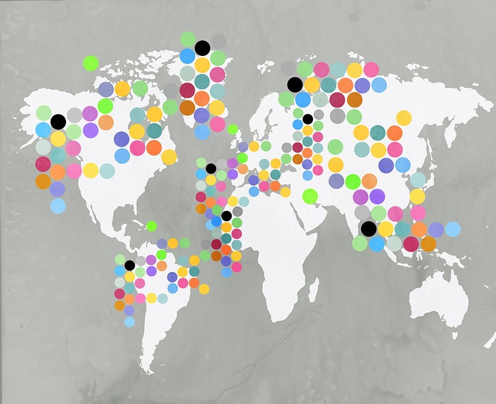 World Map Grey