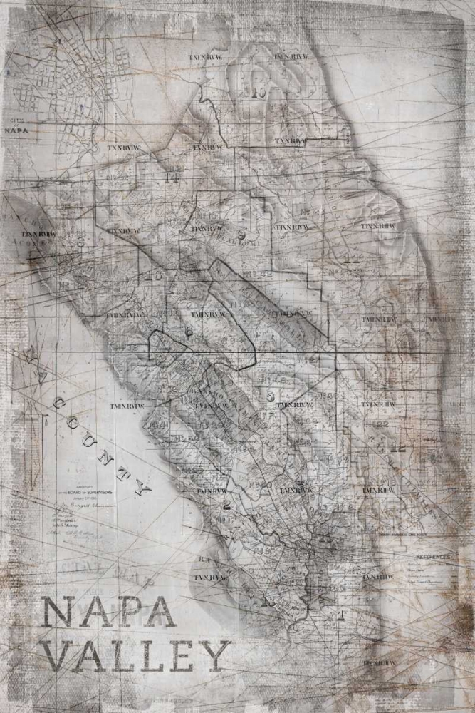 Champagne Map White