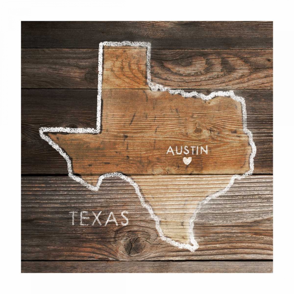 Texas Rustic Map