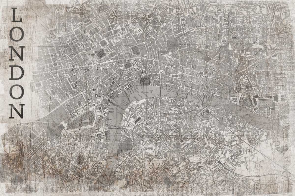 Map London White