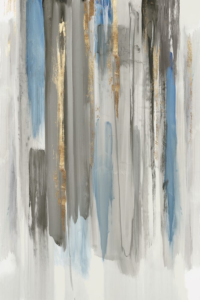 Blue Abstract Lines I