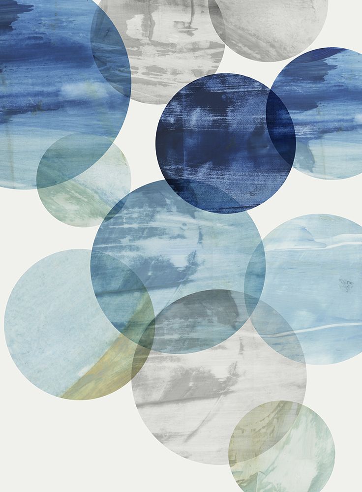 Blue Orbs in Motion I