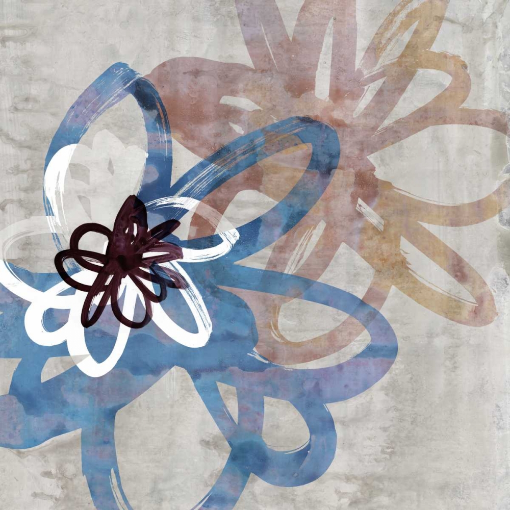 Scribbled Floral I