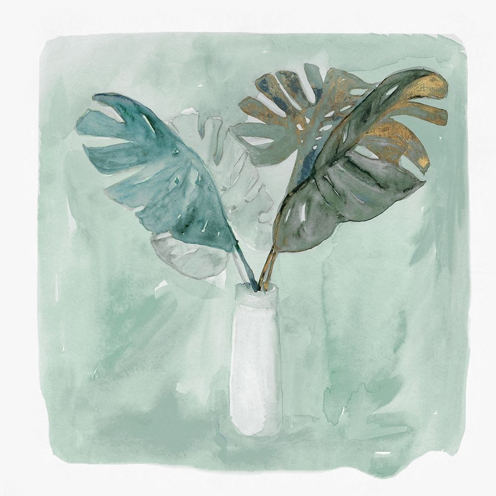 Green Tropical Vase I