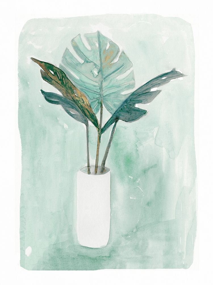 Green Tropical Vase IIIÂ