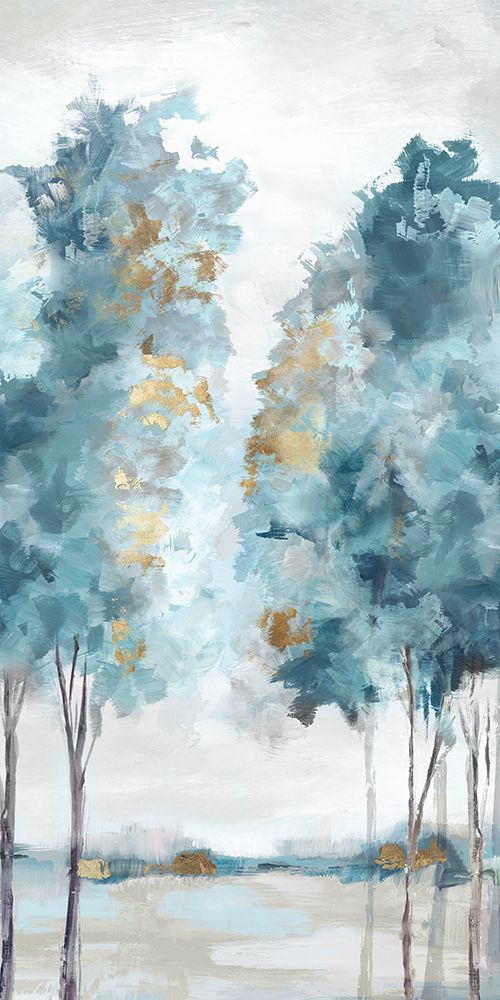 Teal Blue Forest I