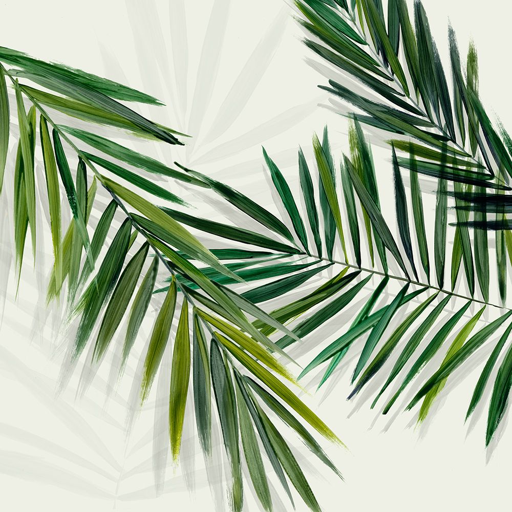 Swaying Green Palms I
