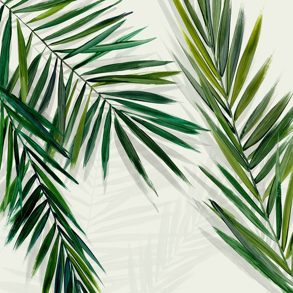 Swaying Green Palms II