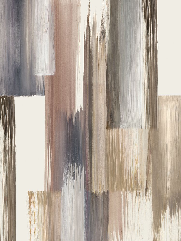Muted Brushstrokes in Vertical Harmony