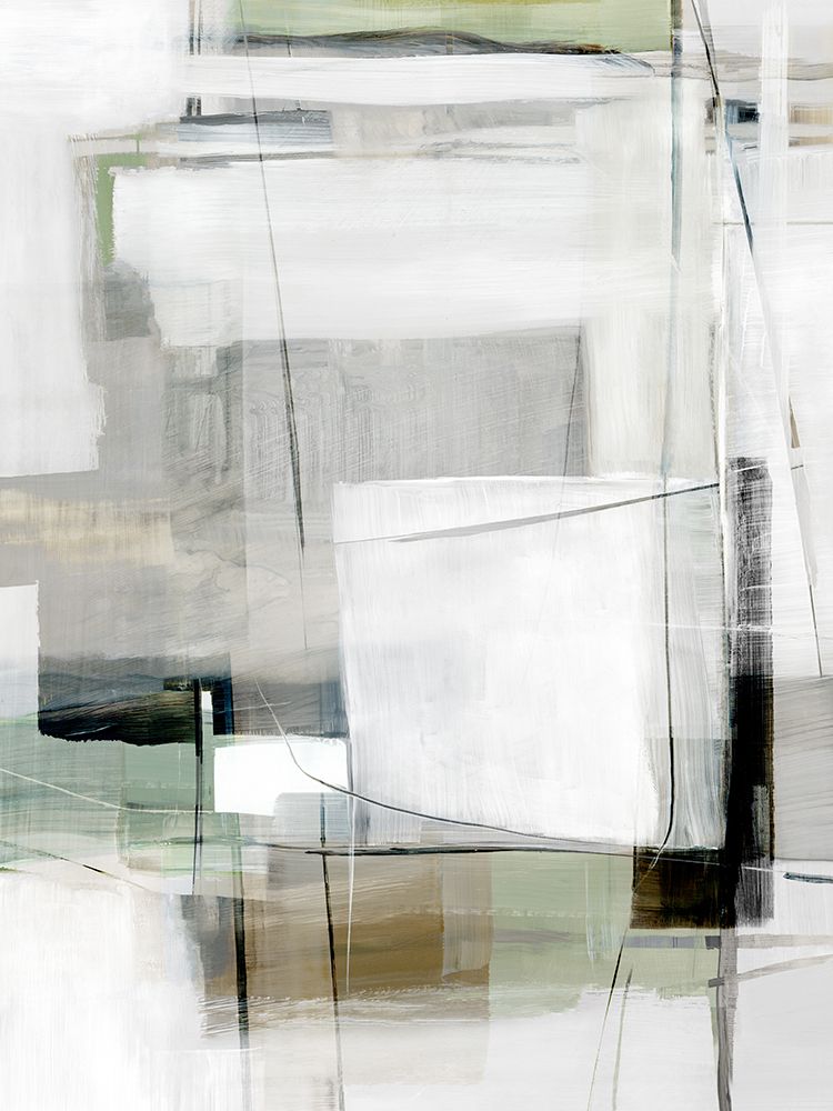 Lines and Soft Earth Tones Abstract