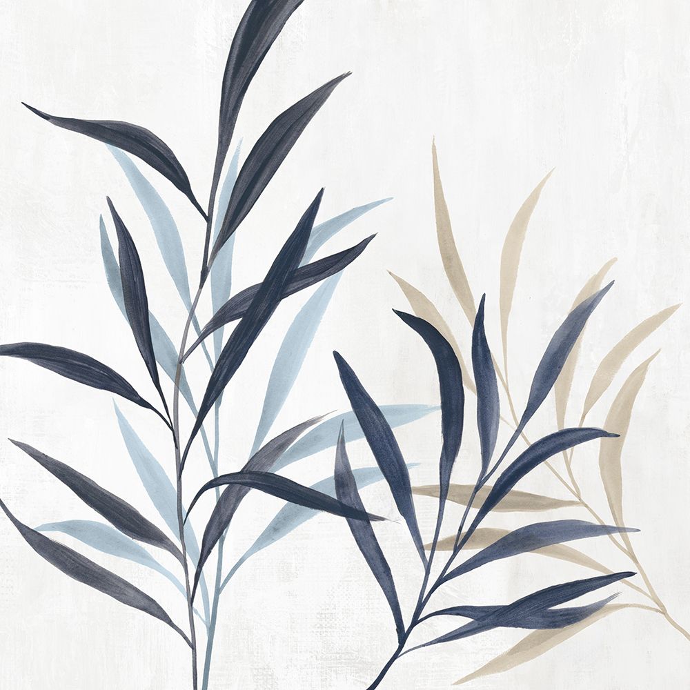 Leaves in Tranquil Hues I
